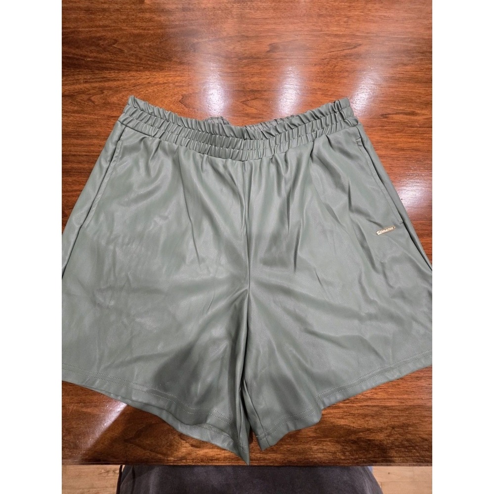 Fabletics Athletic Shorts Green Women's Size L Polyurethane Polyester